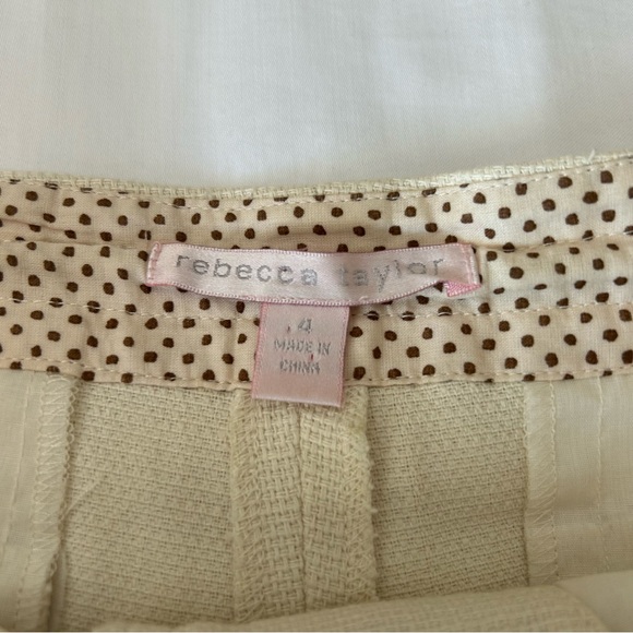 Beige | Rebecca Taylor | 100% | Cotton shorts - Picture 3 of 4